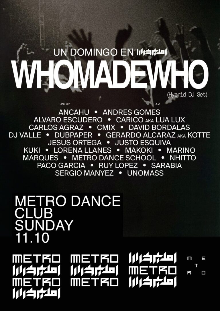 Un Domingo en Metro WhoMadeWho METRO Dance Club